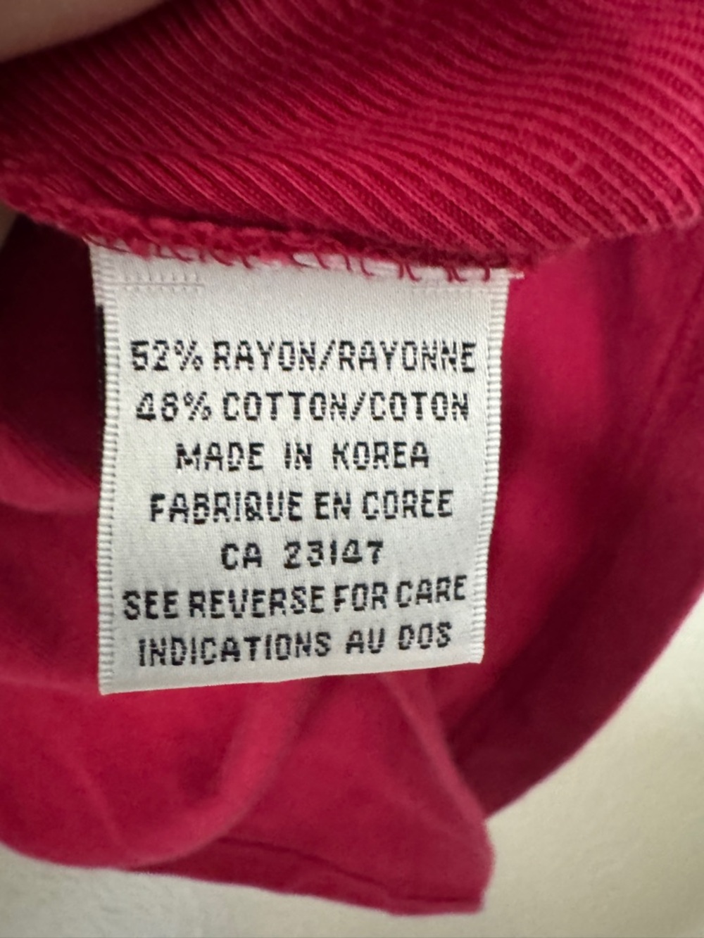 Talbots Raspberry Ribbed Long Sleeve Top - Picture 7 of 10